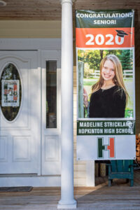 Hopkinton High School Senior Student Door Banner from Our Town Publishing - Medway, MA