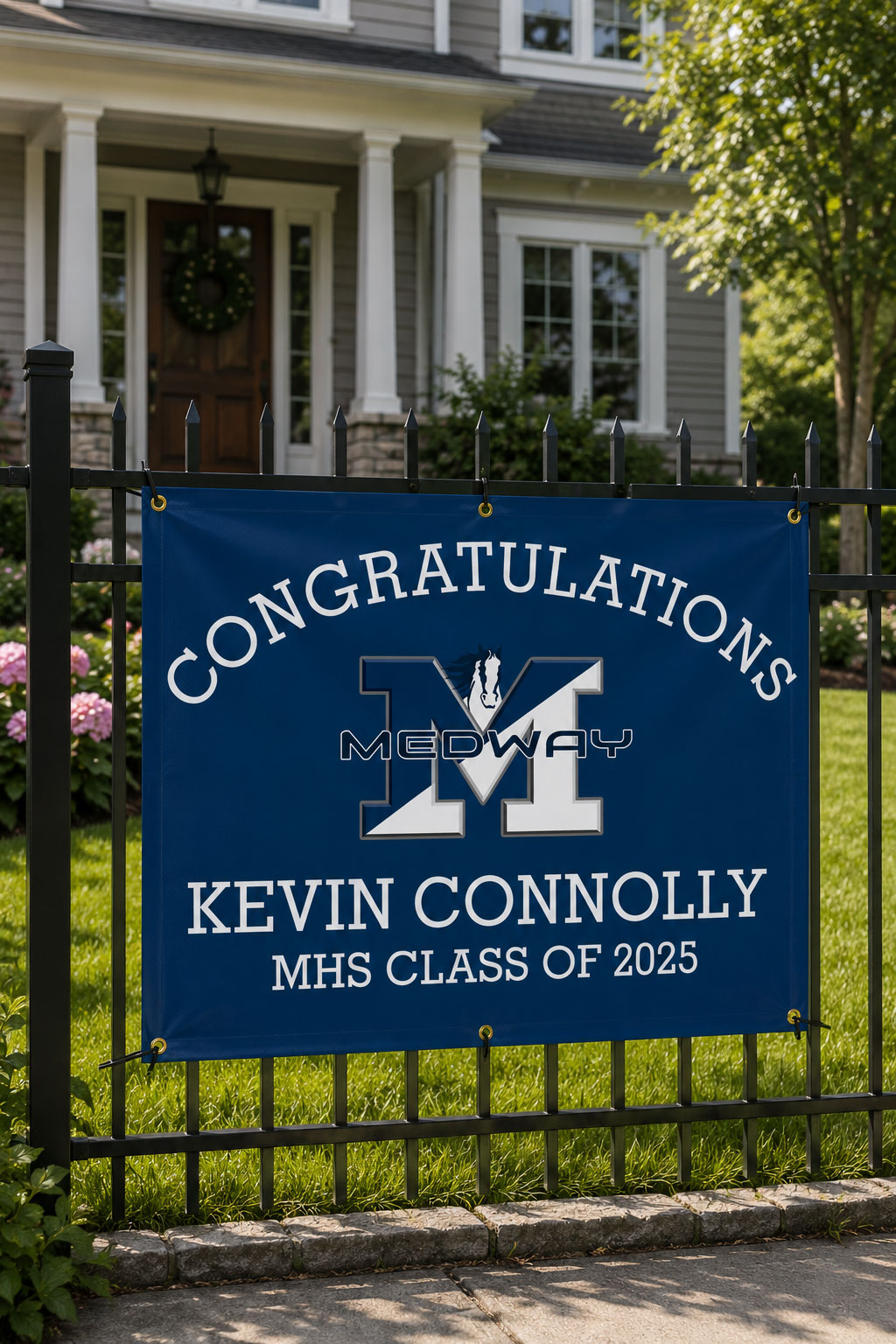 Hopkinton High School Senior Student Door Banner from Our Town Publishing - Medway, MA